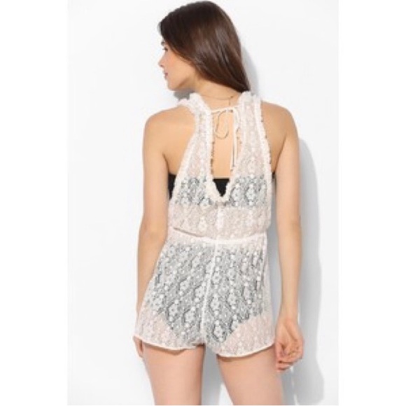 Staring at Stars Lace Fringe Romper - Picture 2 of 8